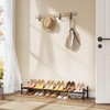 Tajsoon Expandable Shoe Rack for Closet 1 Tier, 28“-41“Adjustable &