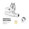 WMAXPFIT Tee Stop Valve(1 PACK), 1/2" PEX x 1/2" PEX