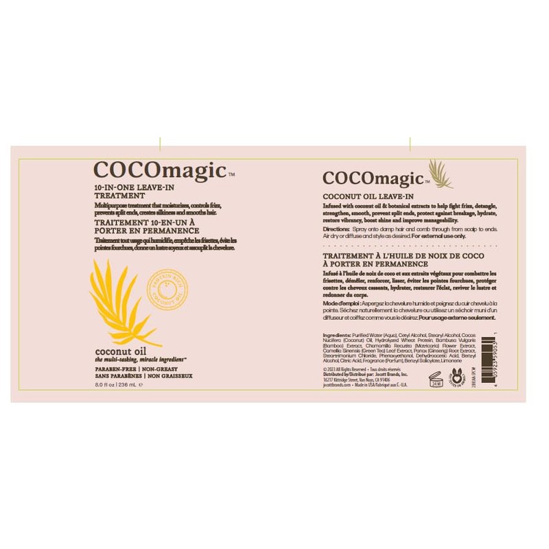 Cocomagic 10 in 1 Leave In Conditioner Coconut Oil All