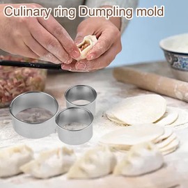 Round Cookie Cutter | Stainless Steel Baking Rings,Professional Food Crafts Supplies, Reusable Dough Stamp for Homemade Treat