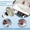 972-098J Plumbing-Equipment Brushed Nickel Drain Sink Stopper, Drain Sink Plug