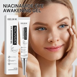 Niacinamide Eye Cream Gel- Lightweight Cooling Gel, Cooling Under Eye Cream For Dark Circles And Puffiness, Hydrating Eye Cream, Soothing Eye Gel, Brightening Eye Gel, Day And Night Eye Gel