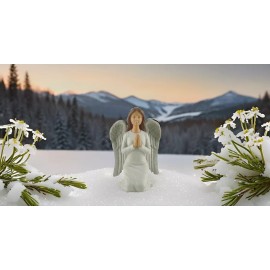 Kneeling Angel Praying Statue - Angel of Healing Statue