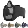 AOUTACC Airsoft Mask, Half Face Mesh Masks with Ear Protection
