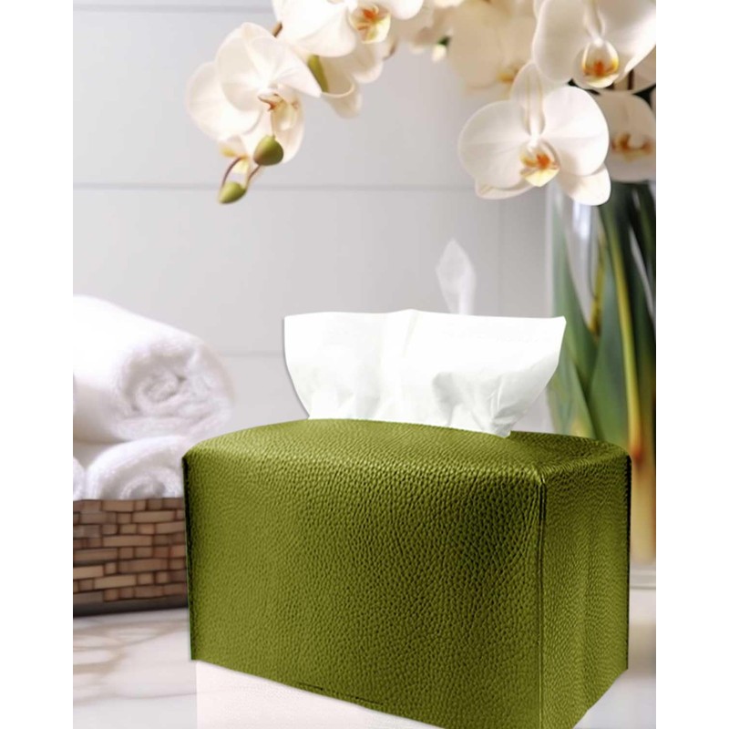Green Tissue Box Cover Rectangular - Plus Size Large Tissue