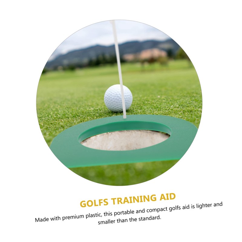 GRIRIW Golf Putting Practice Cups Set Portable Plastic Training Aid