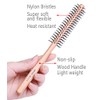 PERFEHAIR Small Round Brush for Short Hair 1 Inch Mini