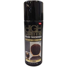 High Beams Color Thickener Temporary Spray-On Hair - Black 2.7 oz. (Pack of 2)