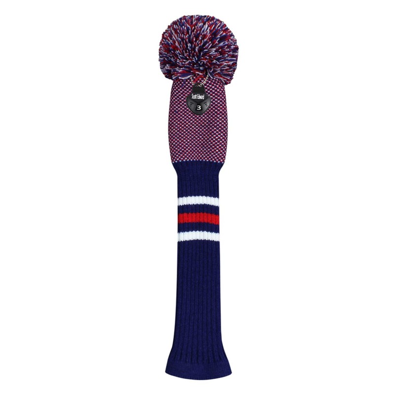 Knit Golf Wood Headcover Set of 4 for Driver Wood,