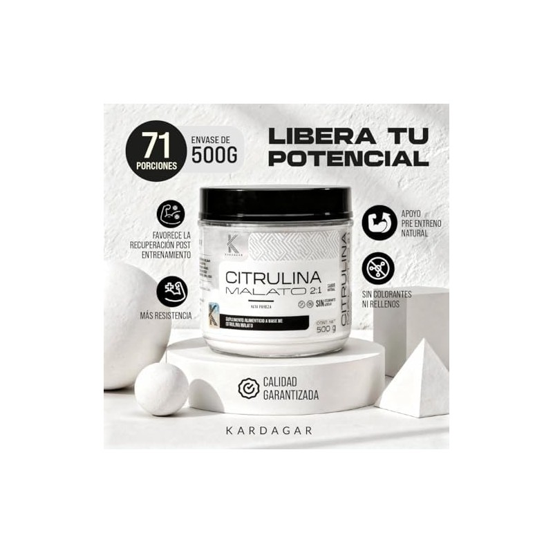 L Citrulina Malato 2 1 500g Pre Entreno Potenciador Oxido