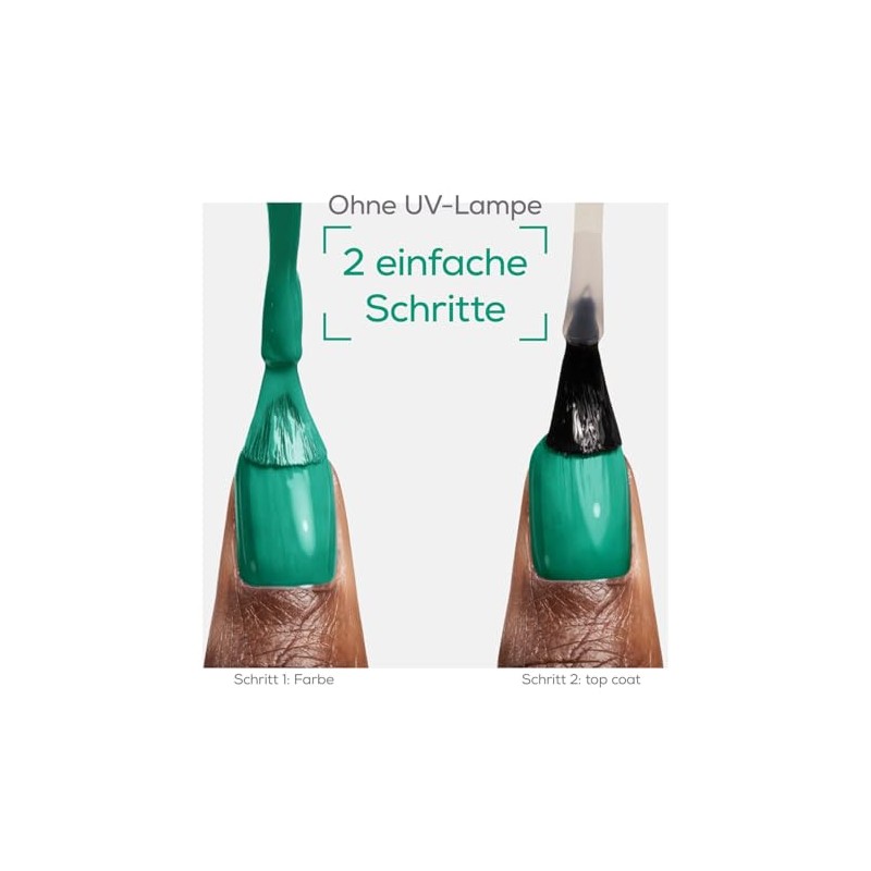 essie langanhaltender Nagellack mit glänzendem Finish, Maniküre ohne UV Licht,