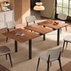 Einhomn Extendable Dining Table for 4-6, 63" Modern Kitchen Table,