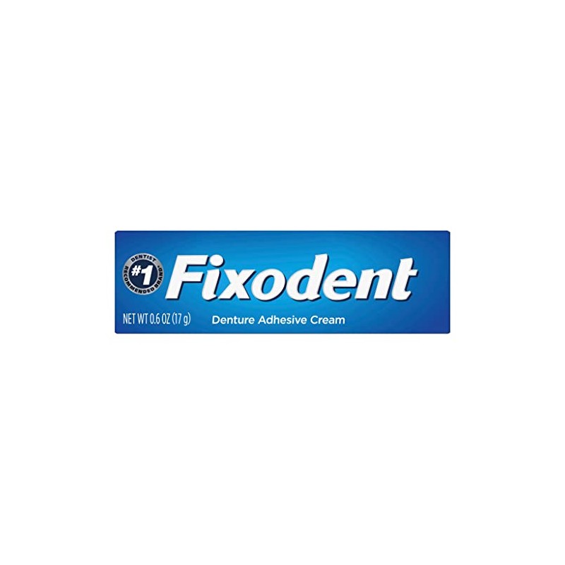 Fixodent Secure - Crema adhesiva para dentaduras postizas (0.6 onzas