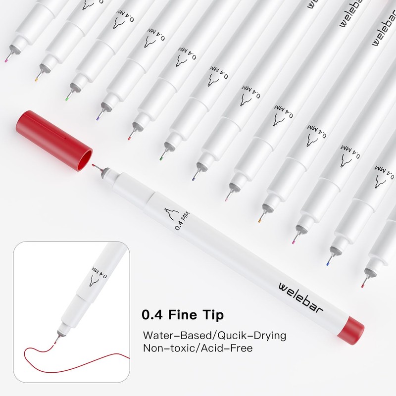 Welebar 0.4 Tip Pens for Cricut Joy/Xtra