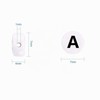 Lnvision Perline con Lettere A 300 Pezzi 4x7mm Vocale Bianco