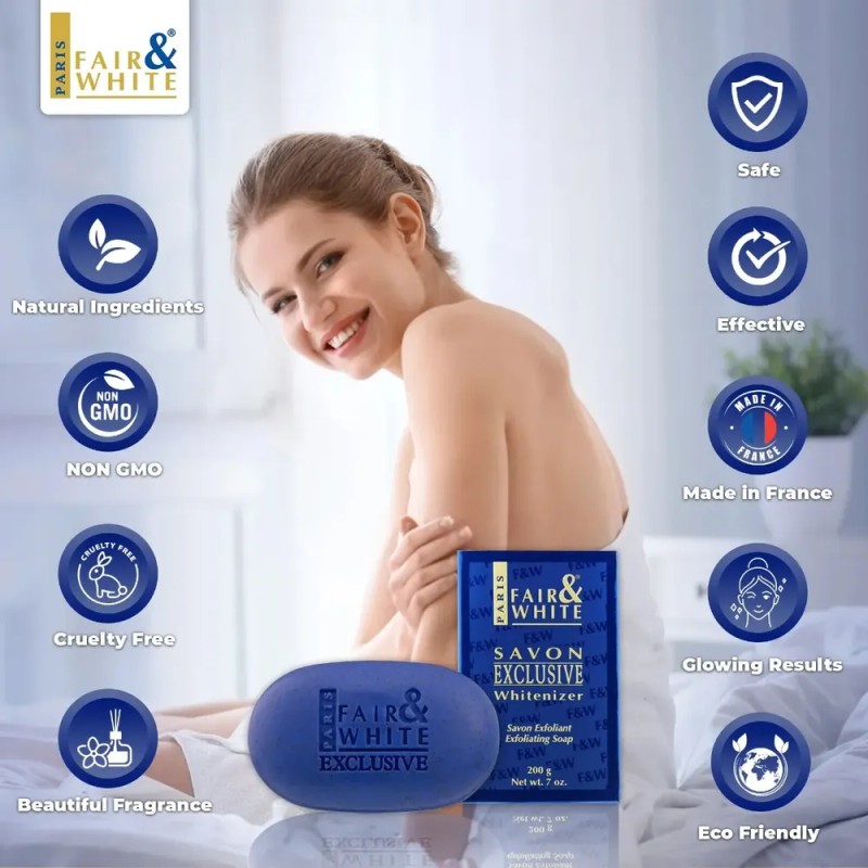 Jabón Exfoliante Aclarante Corporal Fair & White