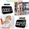 Kitchen Digital Timer, Rechargeable Magnetic Timers with Countdown/up, Kids Timer