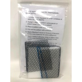 Qfix Lot of 10 Aquaplast PS Thermoplastic Nasal Splint Sheets Ivory 1/16" 3"x3"