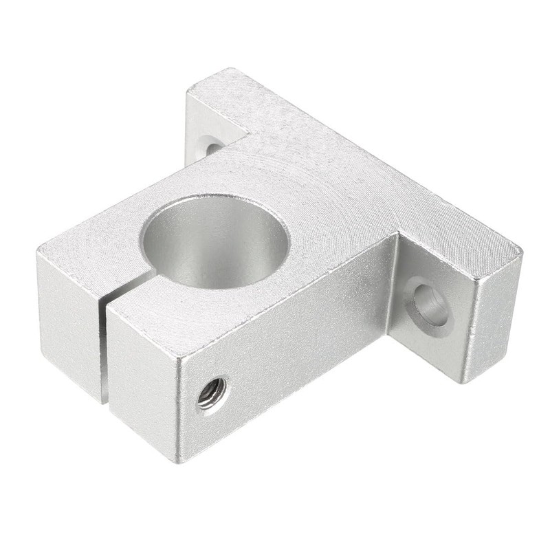 sourcing map 2pcs SK20 Aluminum Linear Rod Rail Shaft Support