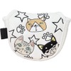 DULLY NA USA CAT DN-PC02 Mallet Putter Cover White