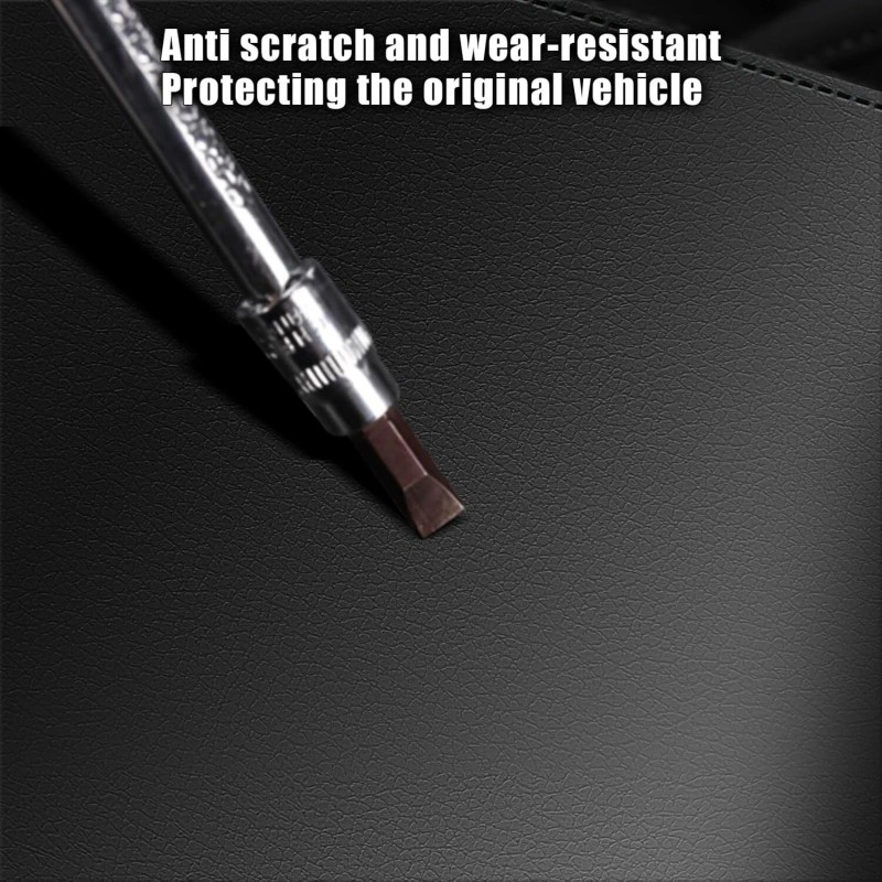 JXAUTOPART Central Storage Box Armrest Cover Cushion PU Leather For