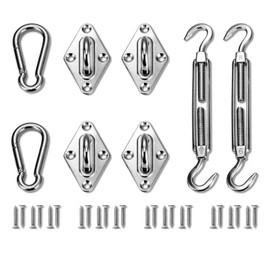 TANG Sunshades Depot Quadrilateral Sun Shade Sail Hardware kit Set 6 Inches Super Heavy Duty