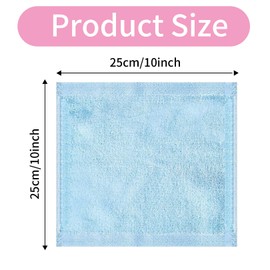 4Pcs Bamboo Face Cloth, Soft Flannel Face Cloth, 25 * 25CM Reusable Soft Bamboo Wash Cloths for Babies, Flannels Wash Cloth Face Towels for Adults Kids Sports Beatuty