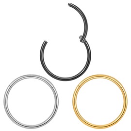 Nose Rings 20G 316l Surgical Steel Septum Jewelry (9)