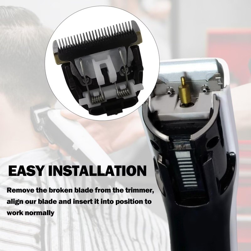 Trimmer Blades 2-Pack Fit for Panasonic WER9902 Trimmer, Stainless Steel