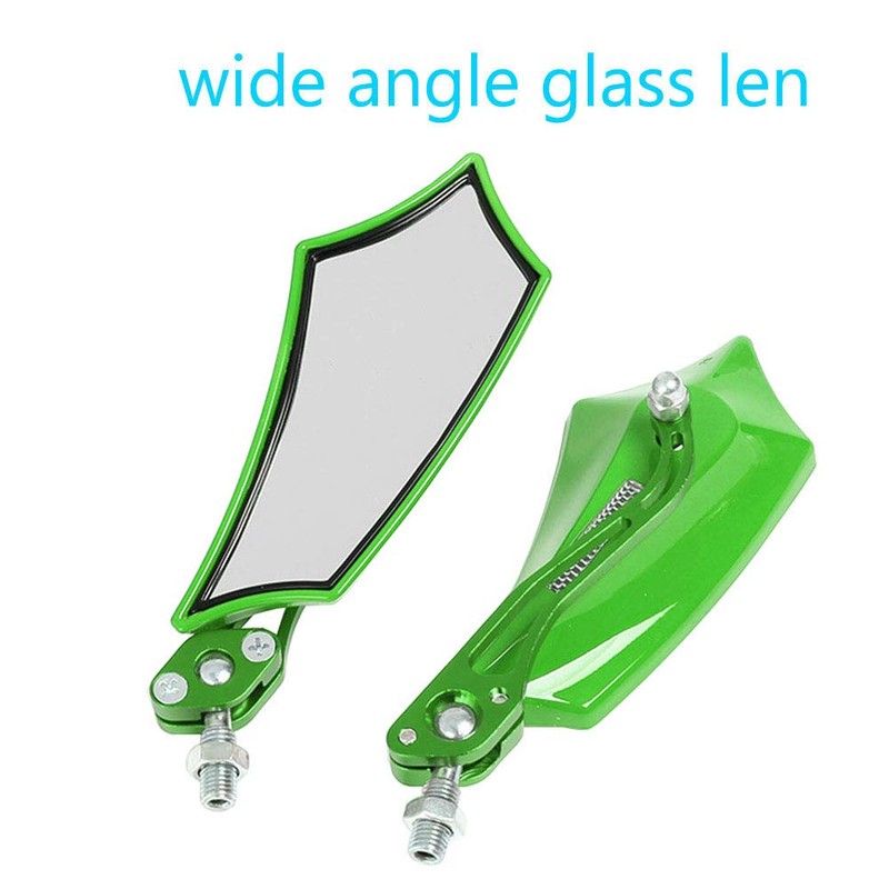 ESUPPORT Green Universal Motorcycle Motorbike Bike 8mm 10mm Rear View