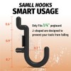 HUHOLE 100 Pack Pegboard Plastic Hooks – J Shape Peg