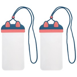 Gatuida 2pcs Phone Pouch for Underwater Photography for Swimming Snorkeling Boating and Beach Activities Cute Cartoon Design Gradient