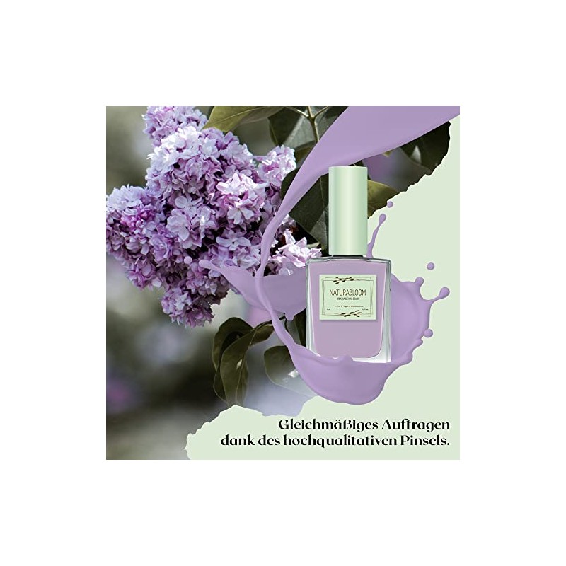Nail Polish Quick Drying Purple (Lilac Delight) - Natural Nail