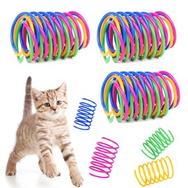 itPlus Cat Spring Toys, Bouncy Coil Kitty Cats Spiral Spring Toy for Indoor Cats Heavy Interactive Cat Toys Springy Chew Toys Springs Cat Toy for Biting, Swatting, Hunting Entertainment Kitten Toys