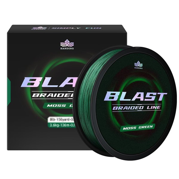 HANDING Blast Braided Fishing Line, Ultra-Thin Diameter, Durable with HyperOSi