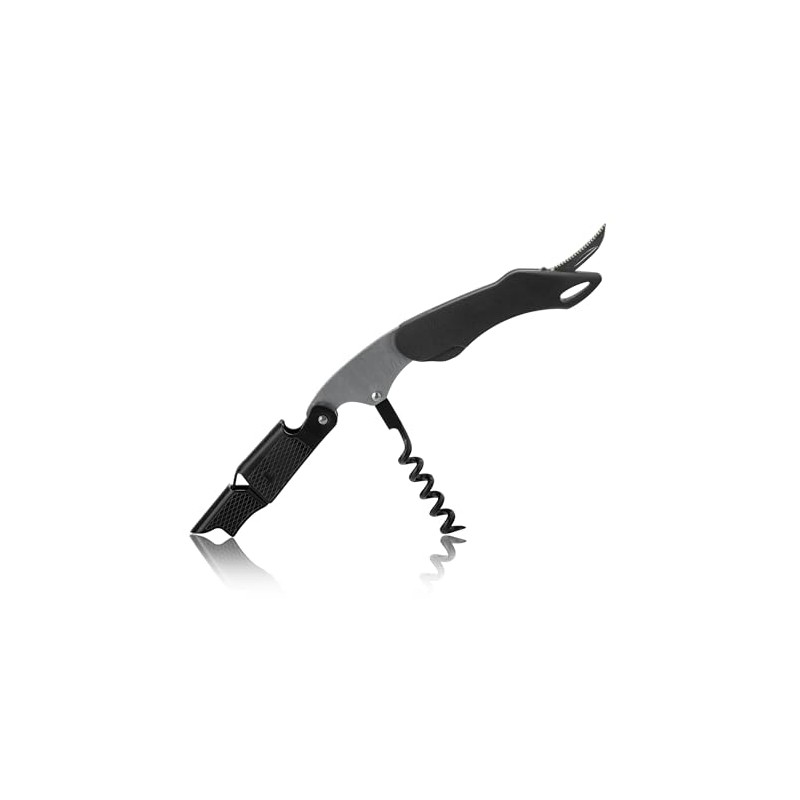 Qpractiko - Stainless Steel Corkscrew | Two Stroke Design |