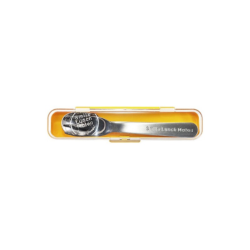 Jijinsha 42024-3 Spoon and Fork Set, Made in Japan, Yellow,