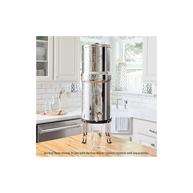 Medium Berkey Base Stainless Steel Stand Raises Your Big Berkey