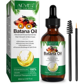 Batana Oil for Hair Growth, Natural Batana Oil, Prevents Hair Loss, eliminates Split Ends & Increases Shine, Batana Oil for Healthier, Thicker, Fuller Hair 60ML