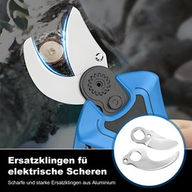 HESUSUSI Replacement Blade for Electric Secateurs 25 mm 1 Pair High Carbon Steel Blade Loppers Replacement Blade Loppers for Electric Loppers SK-5 High Carbon Steel Fixed Blade and Movable Blade