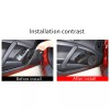 Ynei ABS Carbon fiber Window Lift Panel Cover trim Set