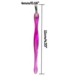 Cuticle Remover Cuticle Pusher Nail Cuticle Trimmer 6PCS V-shaped Dead Skin Remover Double Sided Rubber Nail Cleaner Tool, 3 Colours