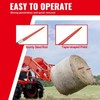 Happybuy 39" Hay Bale Spear 1360 kg Capacity, Quick Attach
