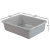 Wekioger Small Commercial Bus Tubs, Grey Bus Box/Wash Basin, 14.85"