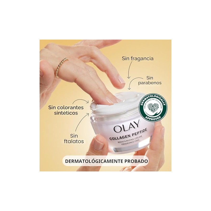 Olay Regenerista Péptido Colágeno Hidratante Cara Vitamina Fragancia Gratis Látigo