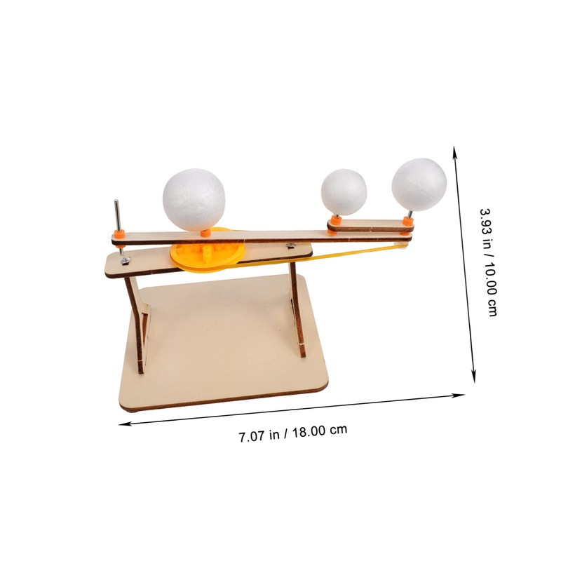 CORHAD Wooden Solar System Model Sun Earth Moon for Boys