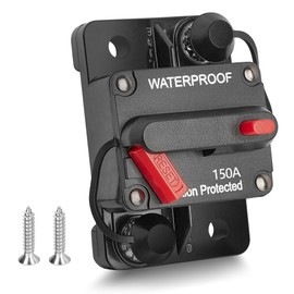 RED WOLF 150A Circuit Breaker with Manual Reset Car Automatic Fuse Holder for Car Boat Marine Truck Car Audio Circuit Breaker DC 12-48V