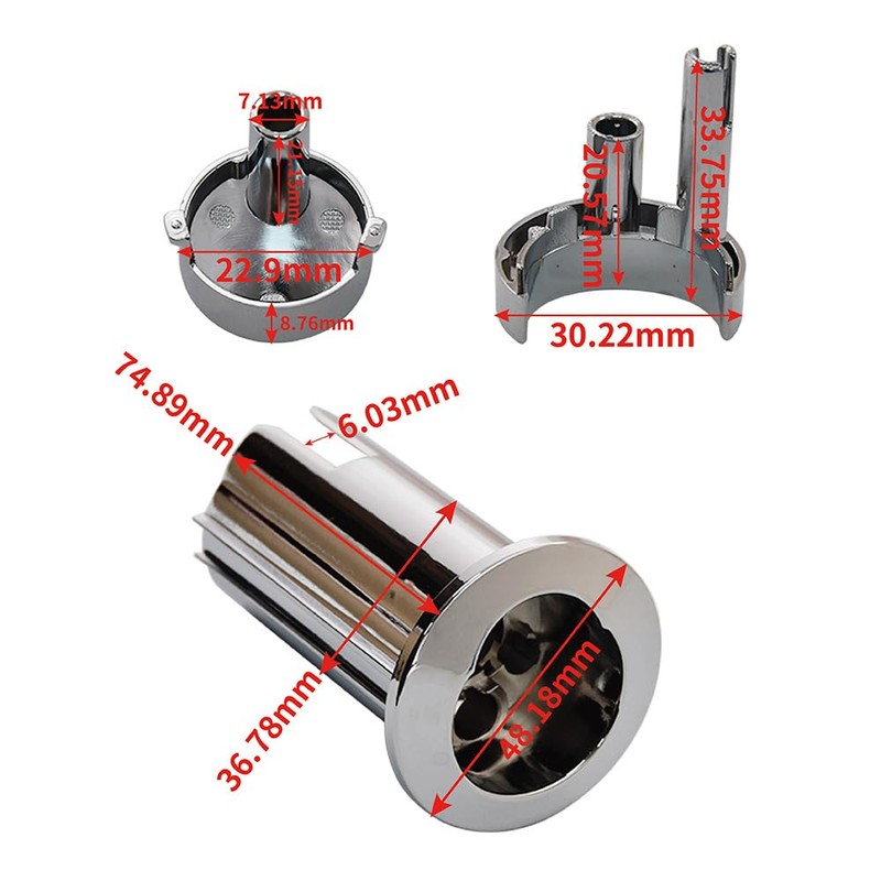 CANTONDZ D2D Toilet Push Button Double Flush Button Double Push