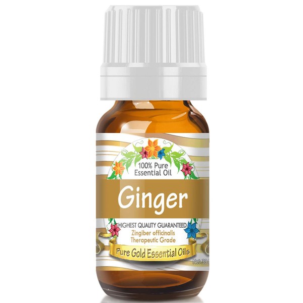 Pure Gold Essential Oils - Ginger Essential Oil - 0.33 Fluid Ounces