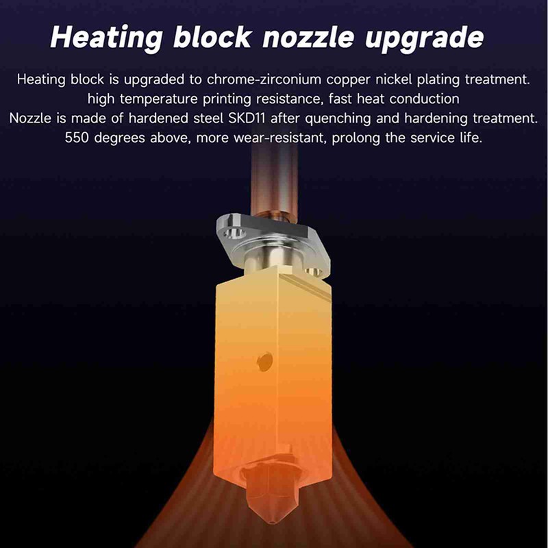 3D Printer Hotend Kit High Temperature Resistant Printing Hot End